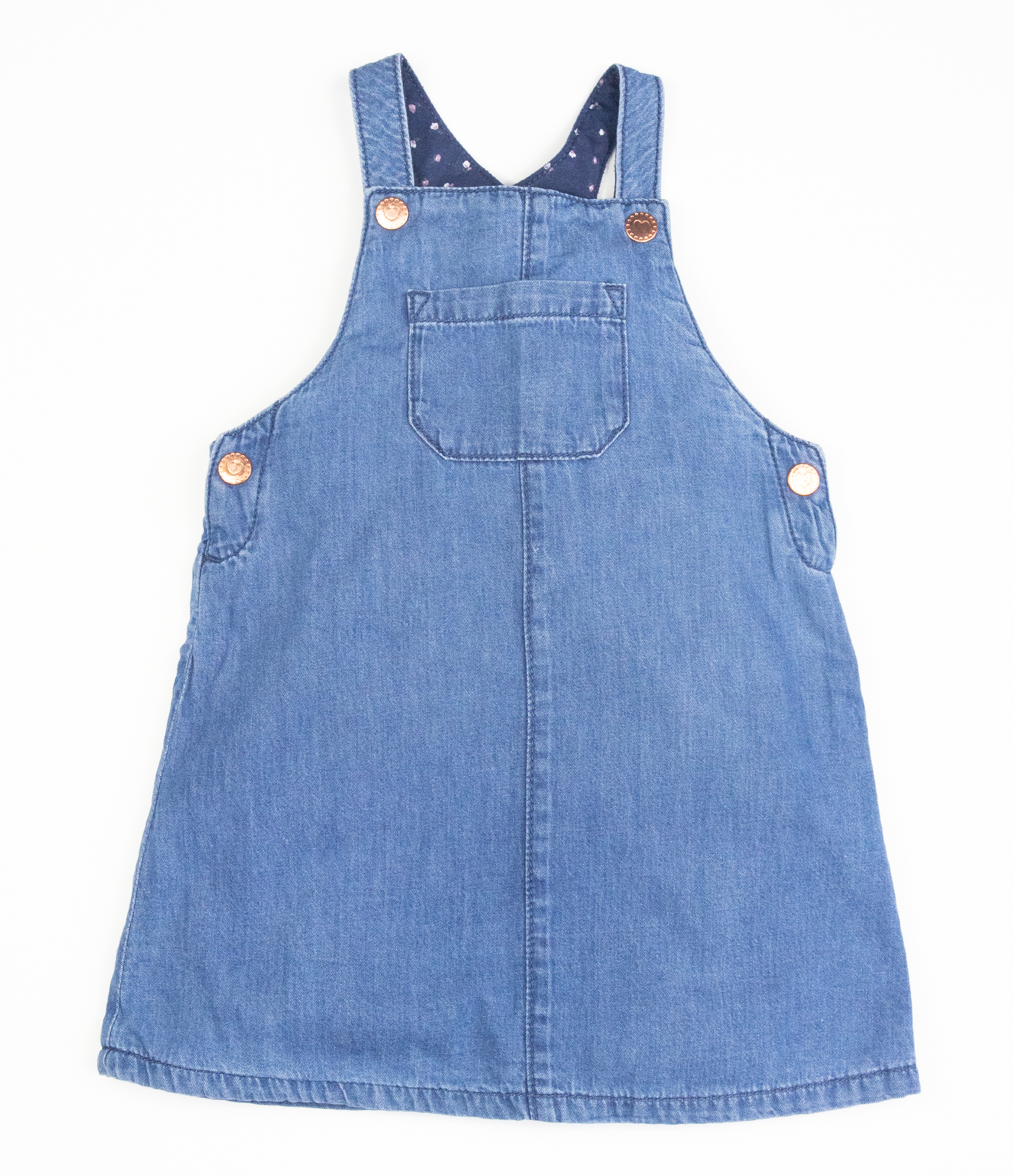 Light denim 2024 pinafore dress